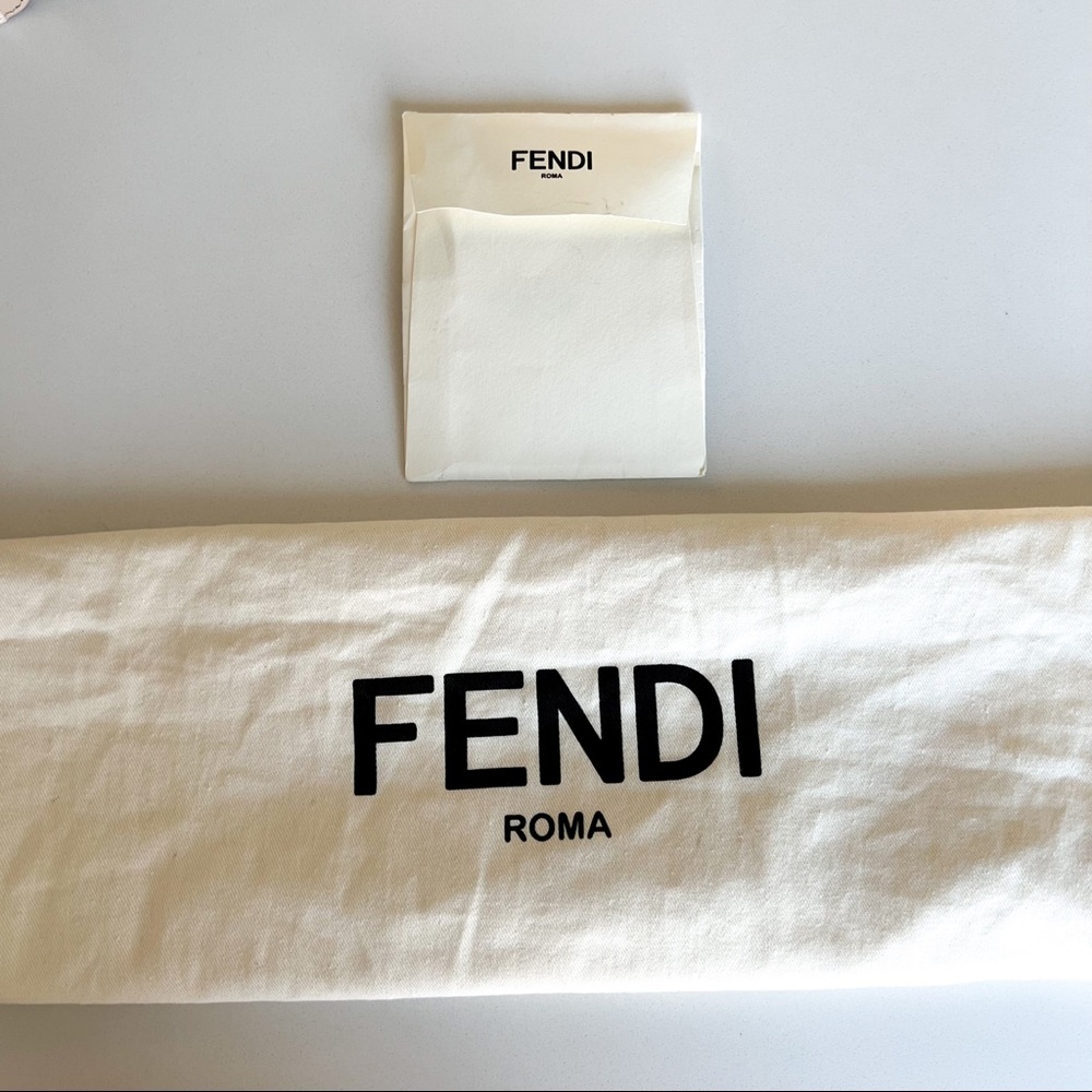 FENDI Authentic Embossed Kan U Bag in Nude - Picture 16 of 16